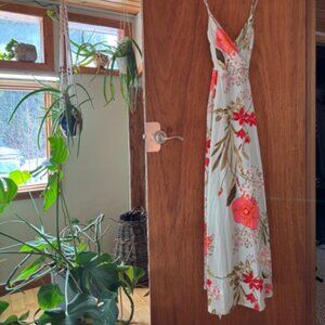 Gorgeous strappy floor length floral dress